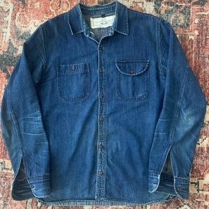 Rogue Territory Indigo denim Selvedge large work shirt